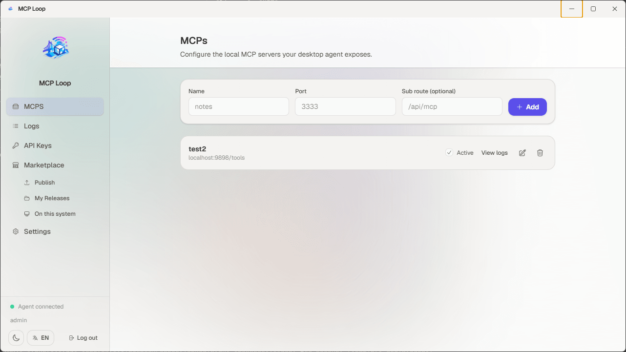 mcp list light